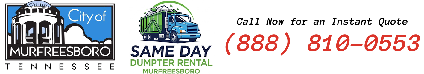 Same Day Dumpster Rental Murfreesboro